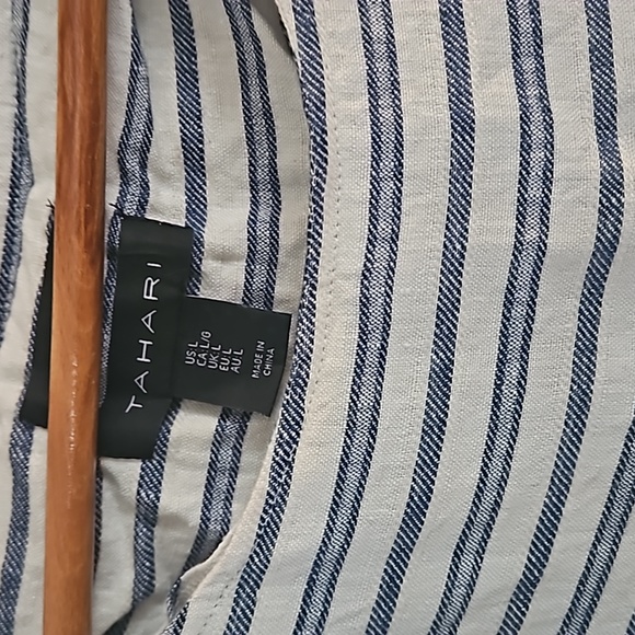 Tahari Linen Tunic - Picture 2 of 3